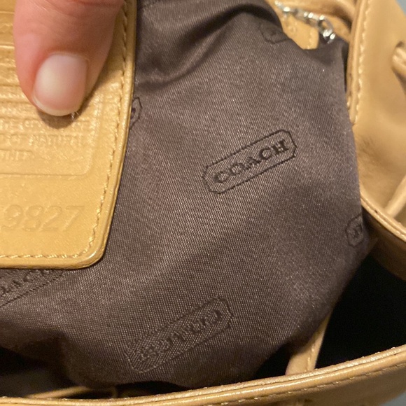 Vintage Coach Legacy West Hampton Tan Leather  Backpack 9827 Brown Women's - Picture 15 of 17